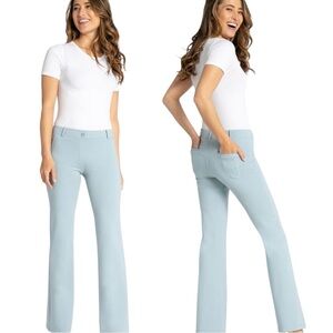 BETABRAND Classic Yoga/Work Pants in Quill (Light Gray) Size Large LONG